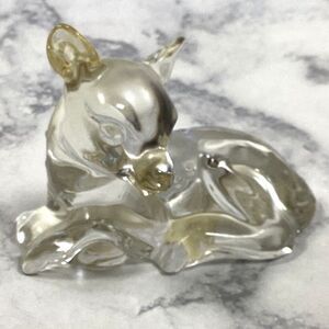 Princess House Pets Deer Fawn Figure Lead Crystal